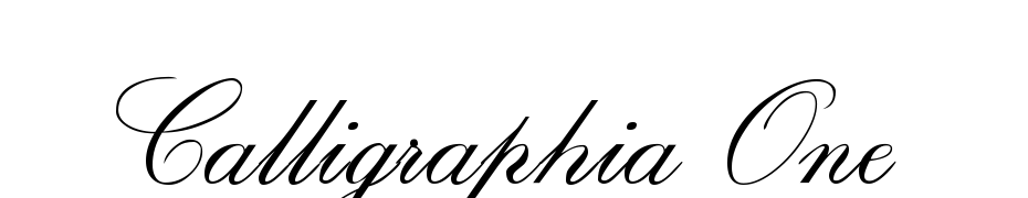 Calligraphia One cкачати шрифт безкоштовно
